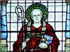 Stain glass windoe depicting St John